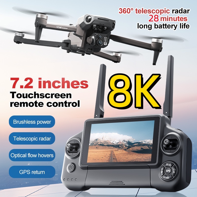 Drone Z - 8K 3 Axis Gimbal Brushless 7.2in