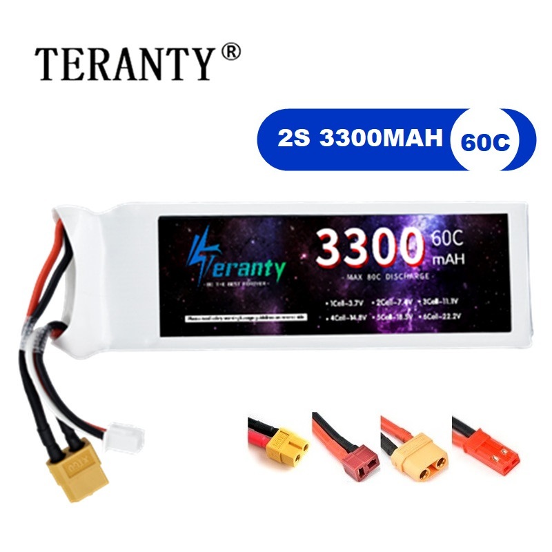 Drone Rcs - 2S 7.4V LiPo Battery 3300mAh 60C