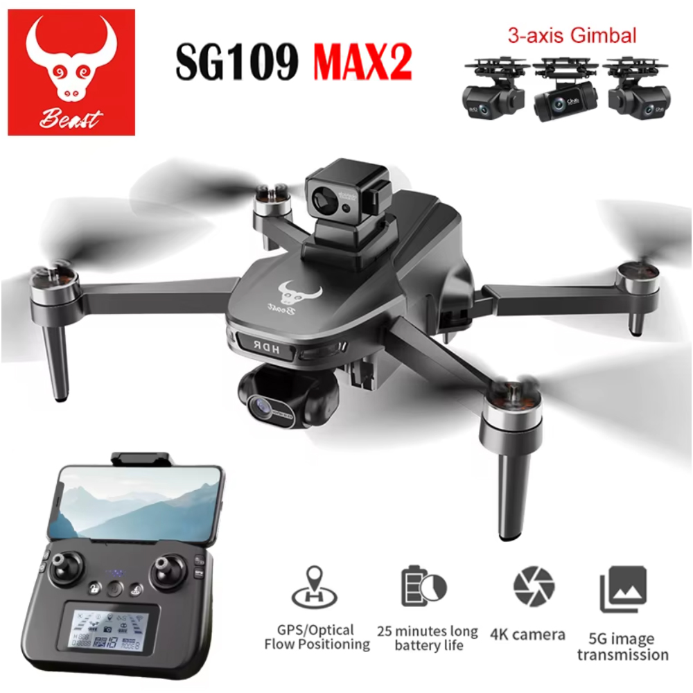 Drone Rc App - SG109 MAX2 Professional FPV 8K Camera