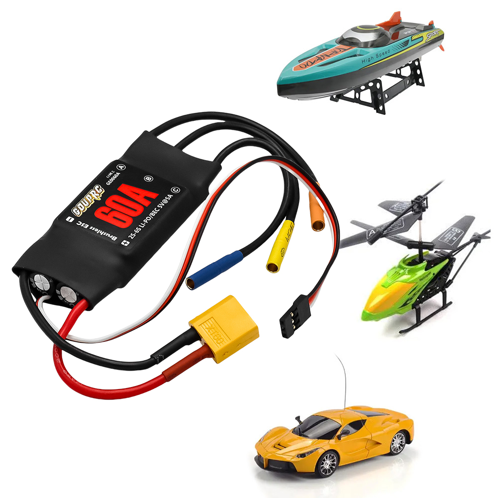 60A Electronic Speed Controlle - Drone Helicopter Rc ulasan dan harga