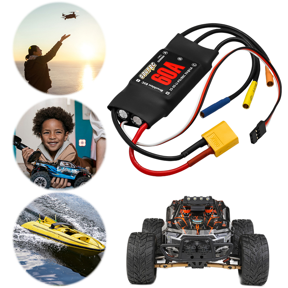 60A Electronic Speed Controlle - Drone Helicopter Rc ulasan dan harga