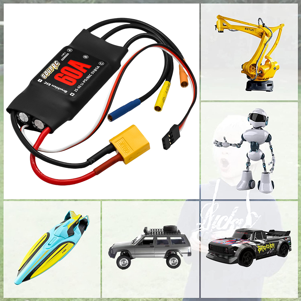 60A Electronic Speed Controlle - Drone Helicopter Rc ulasan dan harga