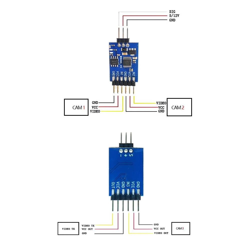5.8G 3 Channel Video Switcher  - Drone Rc With Camera ulasan dan harga