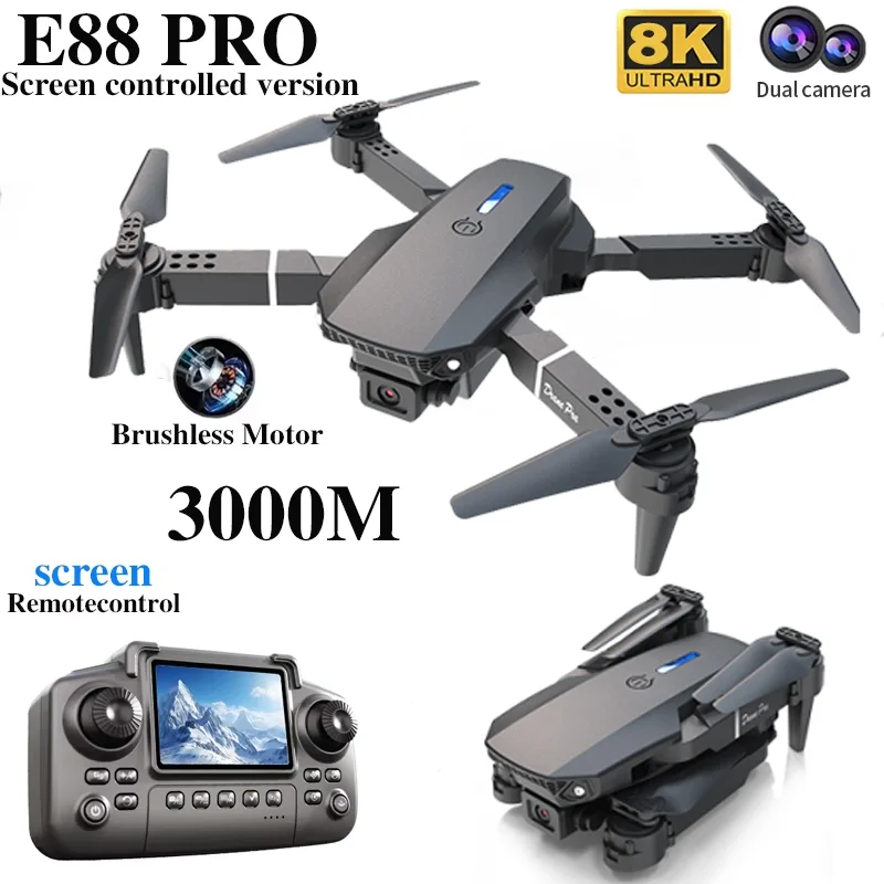 Professional E88 PRO Drone wit - Drone Rc App ulasan dan harga