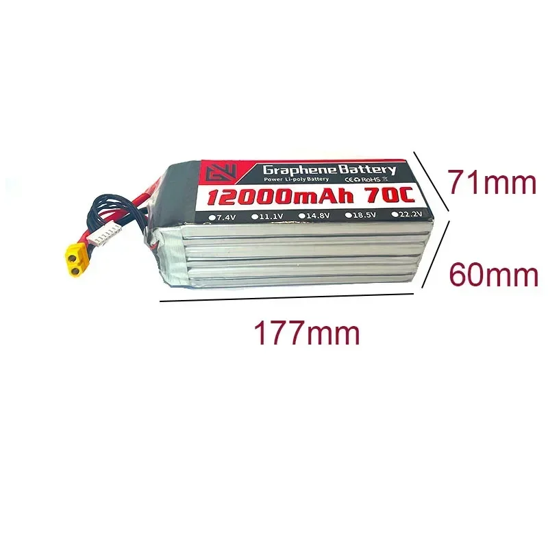 12000mAh 6S 22.2V 70C RC Lipo  - Drone Rc Game ulasan dan harga