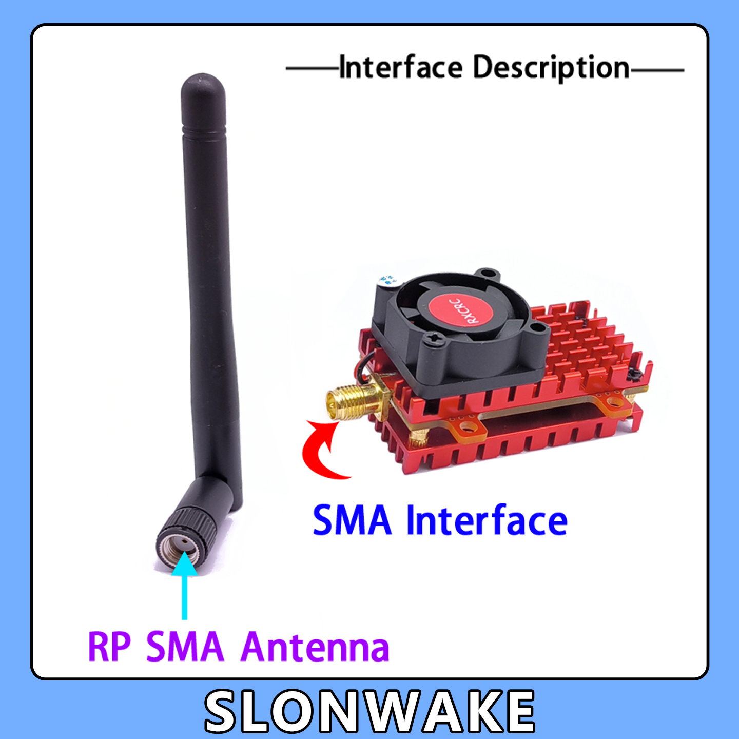 SLONWAKE 5.8G 2W VTX FPV 1800T - Drone Z ulasan dan harga