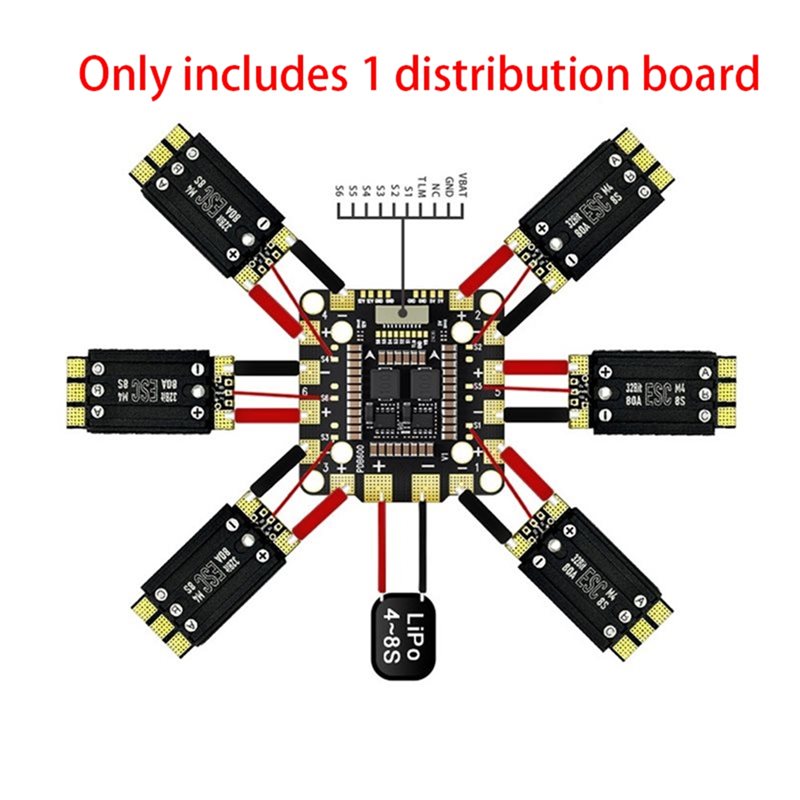 【CYBER MONDAY】1 Pc PDB600A 8S  - Drone Rc Board ulasan dan harga