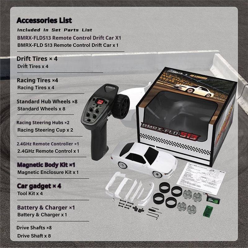 1/28 BMHOBBY BMRX FLD S13 Mini - Rc Drift Car Kit ulasan dan harga