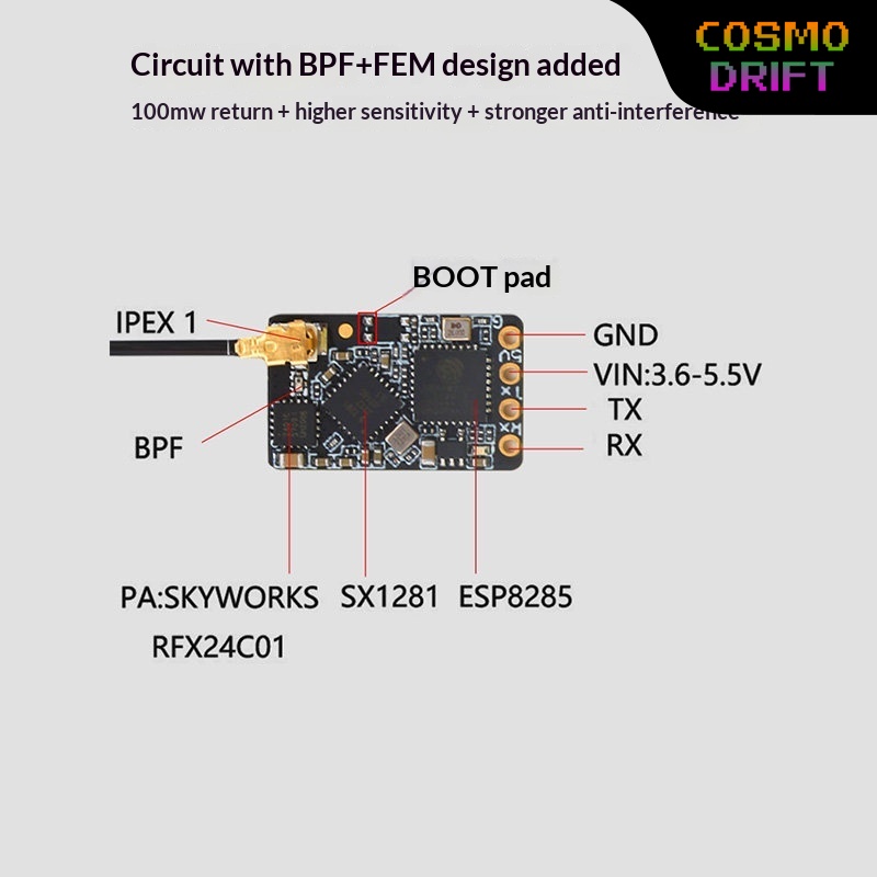 Hot BAYCK Expresslrs Elrs Rece - Drone Rc Board ulasan dan harga