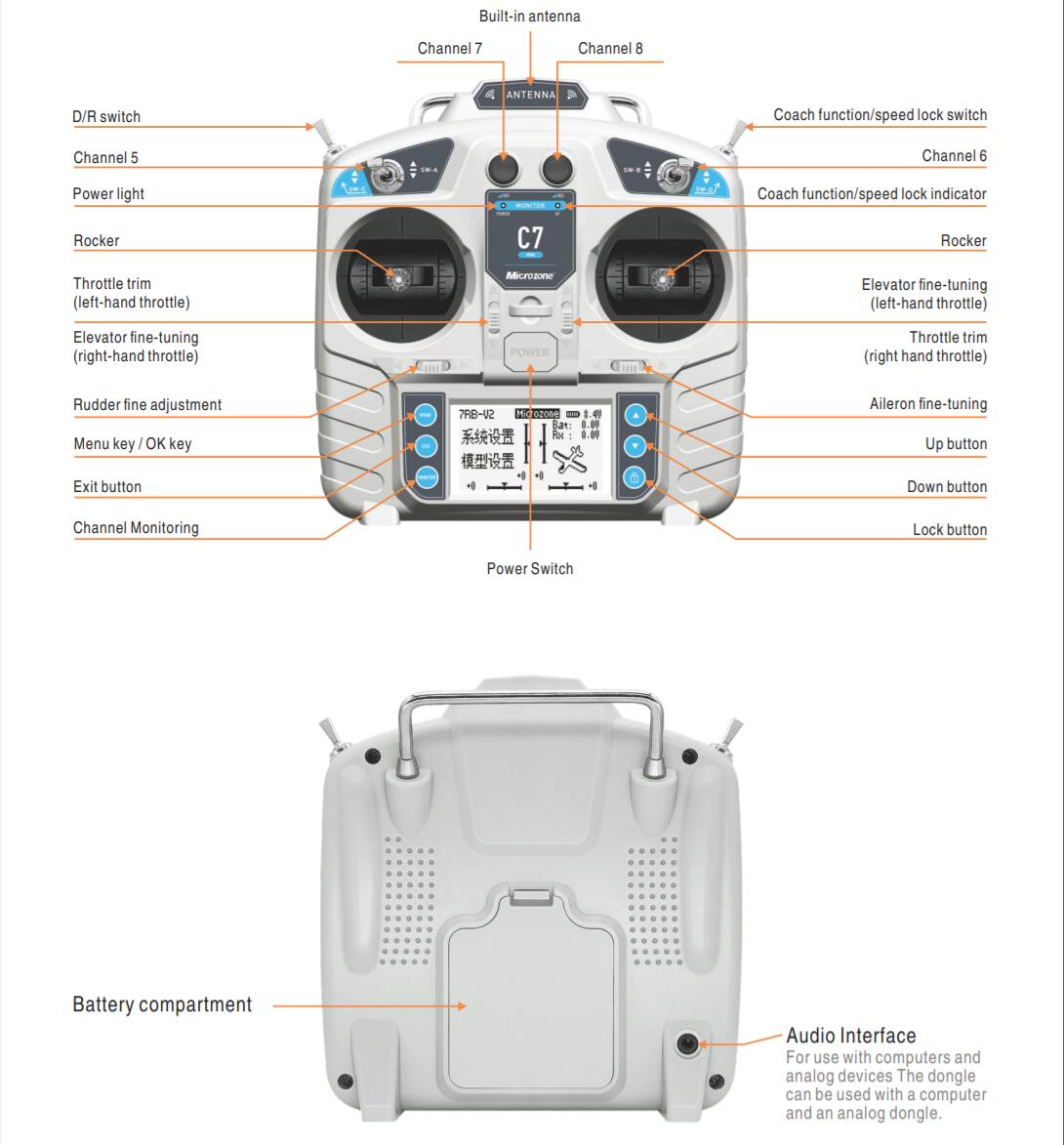 MicroZone MC7 Controller C7 MI - Drone Helicopter Rc ulasan dan harga