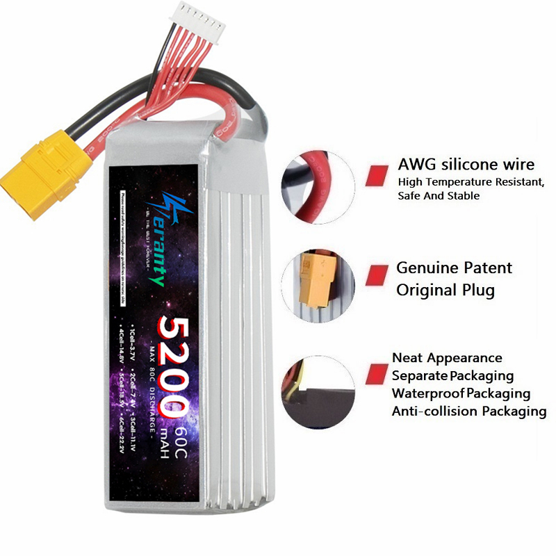 TERANTY 6S 5200mAh Lipo Batter - Rc Drift Car Kit ulasan dan harga