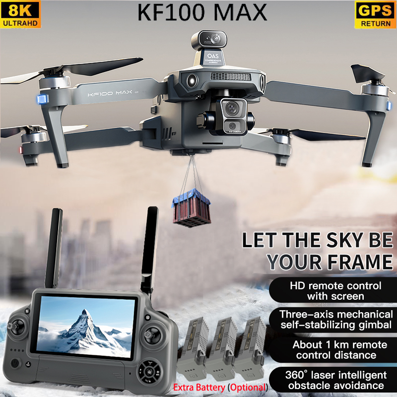 KF100 MAX GPS Drone 4K Camera  - Drone Rc App ulasan dan harga