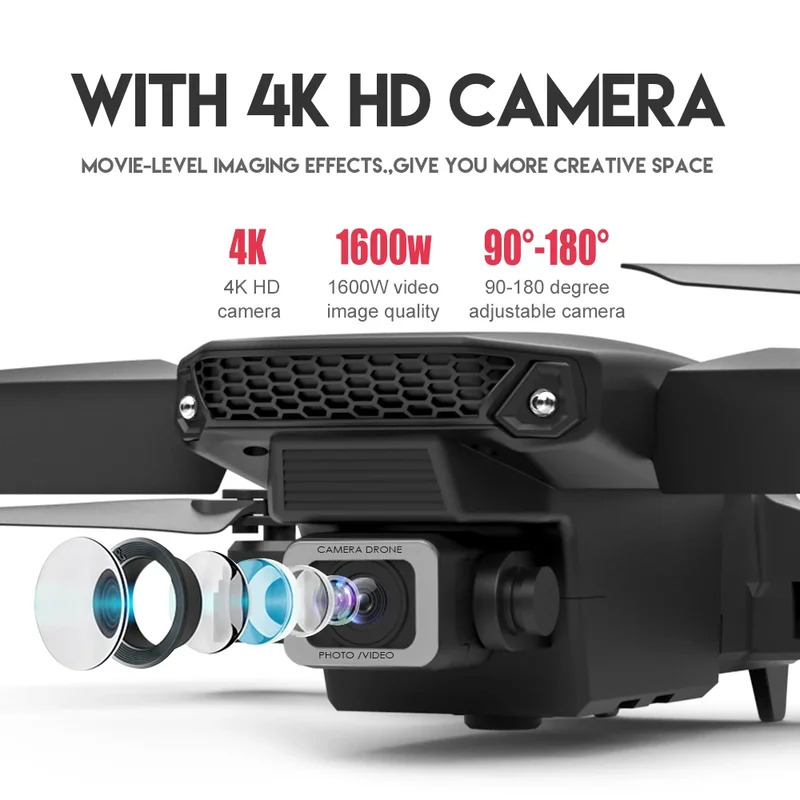 E88 ProIntelligent Folding Dro - Drone Z ulasan dan harga