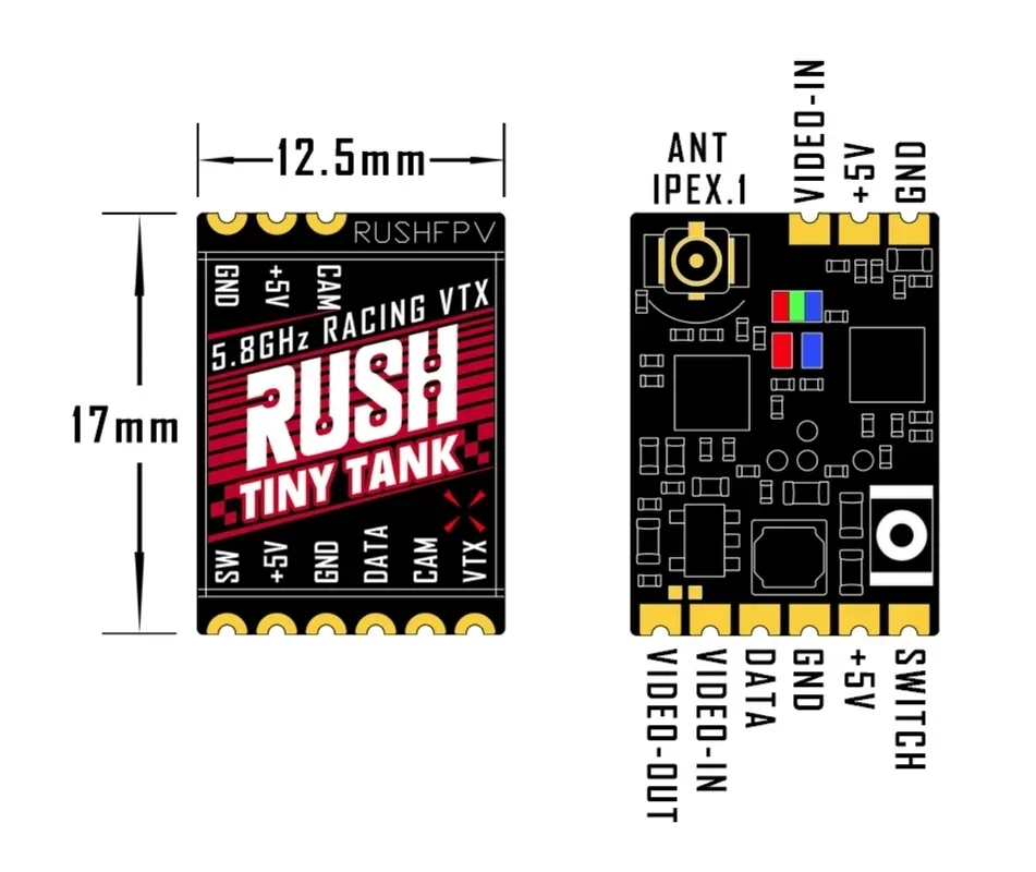 RUSHFPV Tiny Tank VTX 5.8GHz 3 - Analog Fpv Transmitter ulasan dan harga