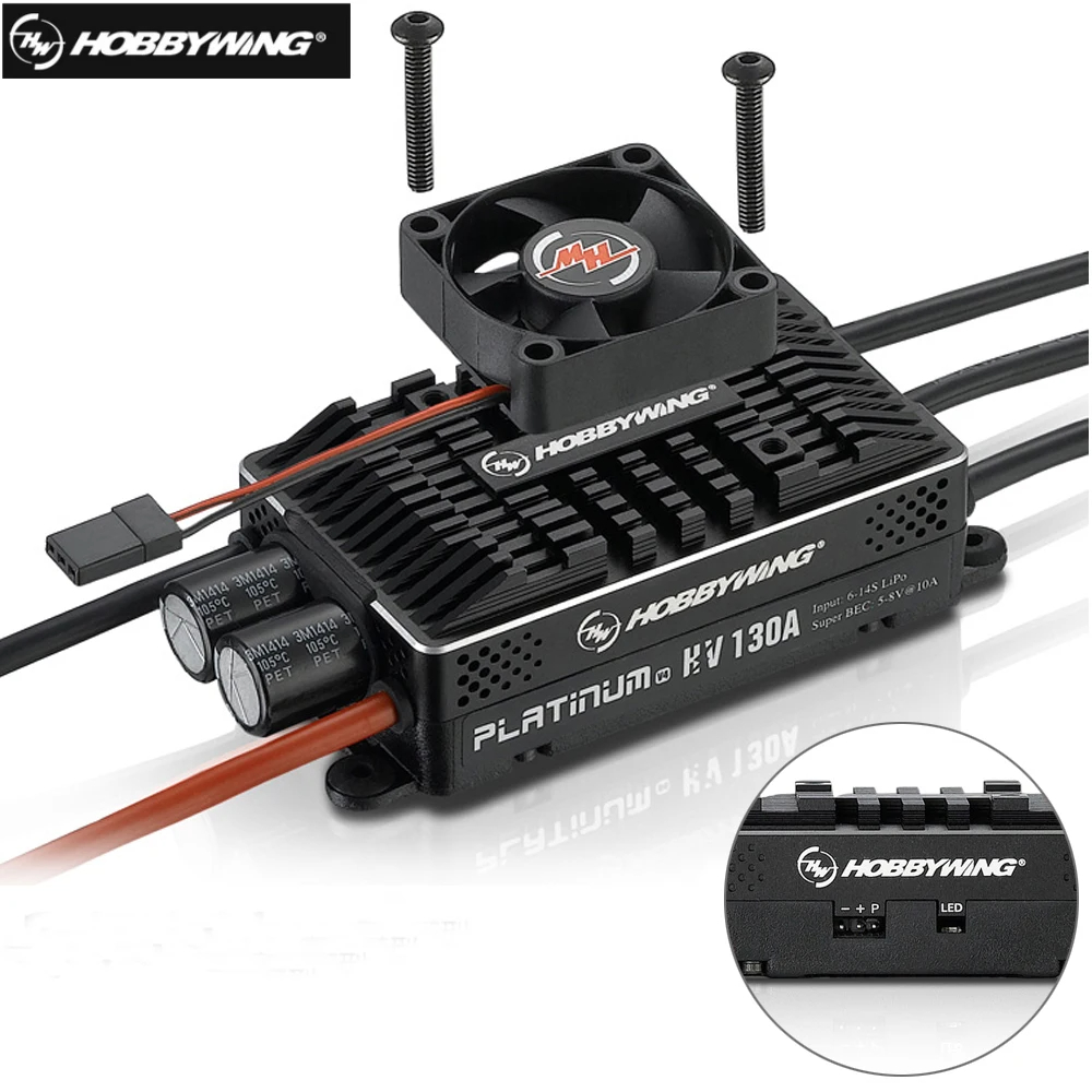 Hobbywing Platinum HV 130A SBE - Drone Helicopter Rc ulasan dan harga