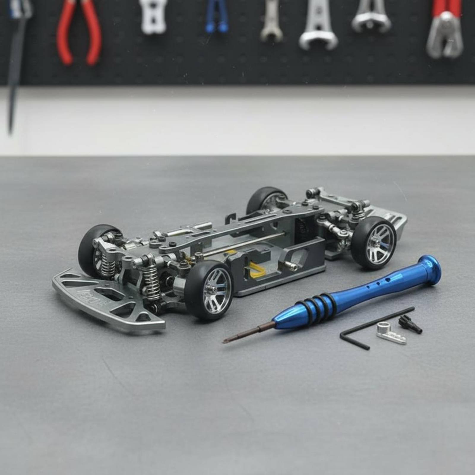 1/28 Scale RC Car Chassis Adju - Rc Drift Car Kit ulasan dan harga