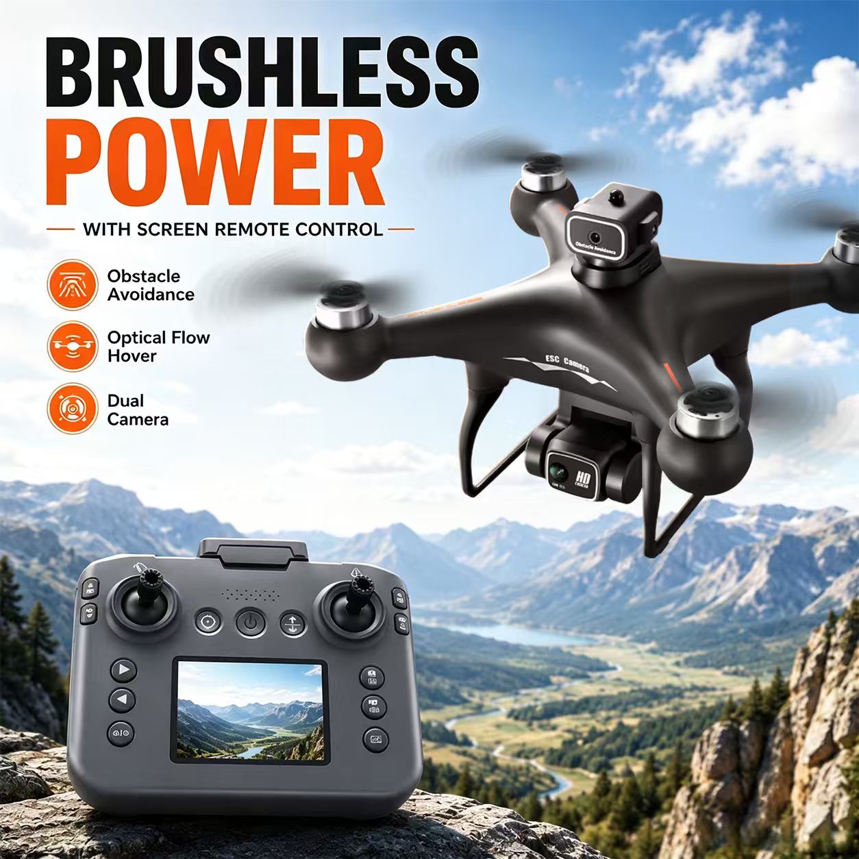 ZNLYRION RC Drone S116 Brushle - Drone Rc S116 ulasan dan harga