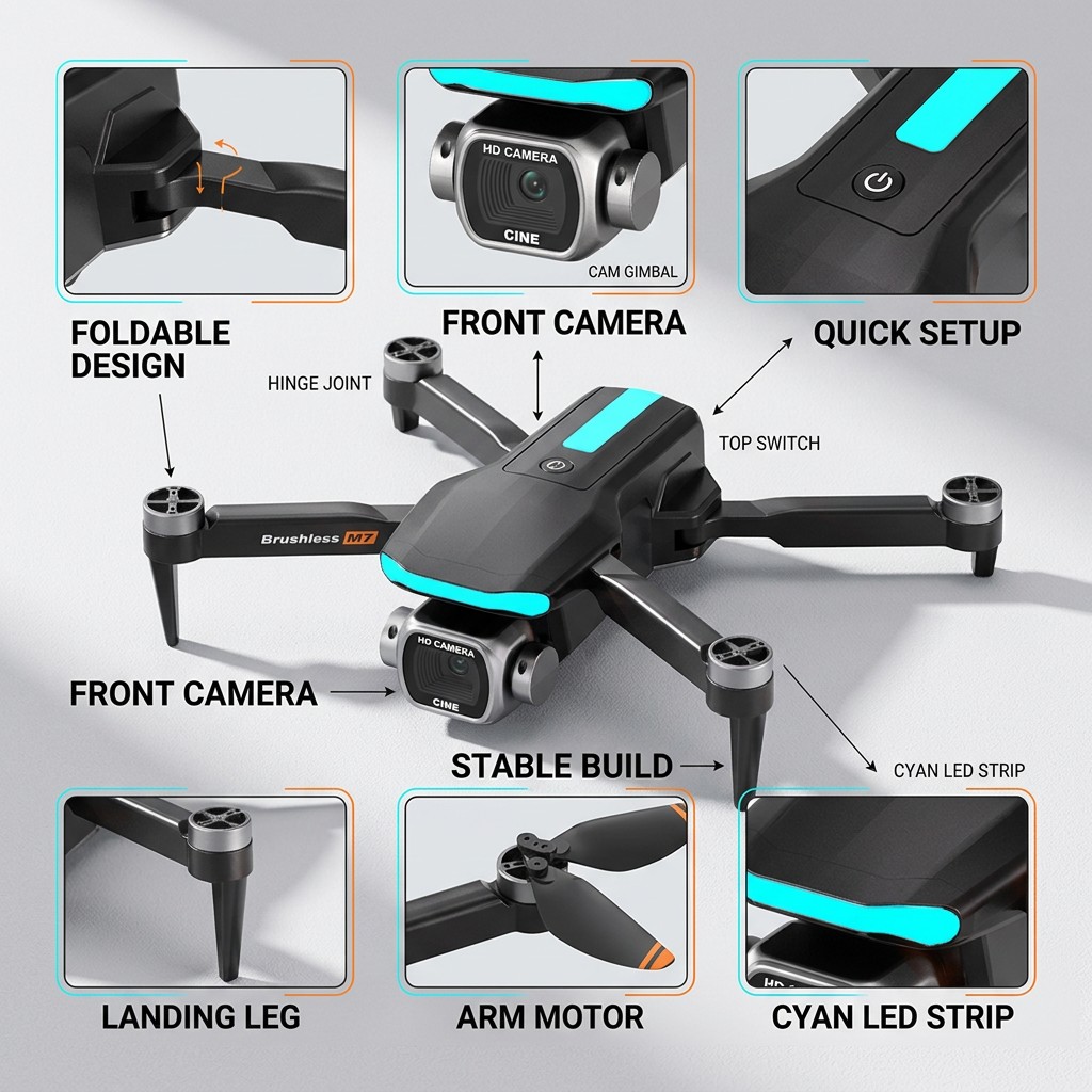 New M7 RC Drone Professional 8 - Drone Dji Rc 2 ulasan dan harga