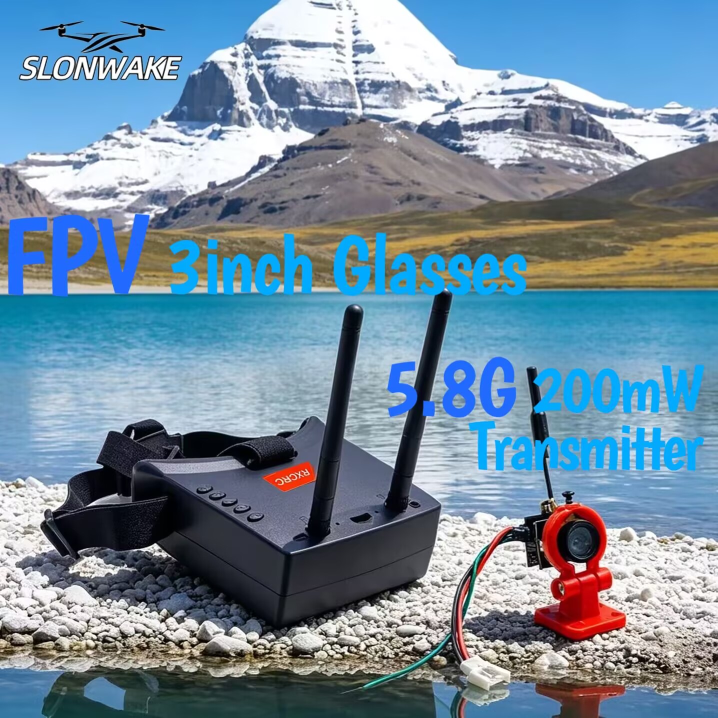 SLONWAKE 5.8G Analog VTX Trans - Drone Rc With Camera ulasan dan harga