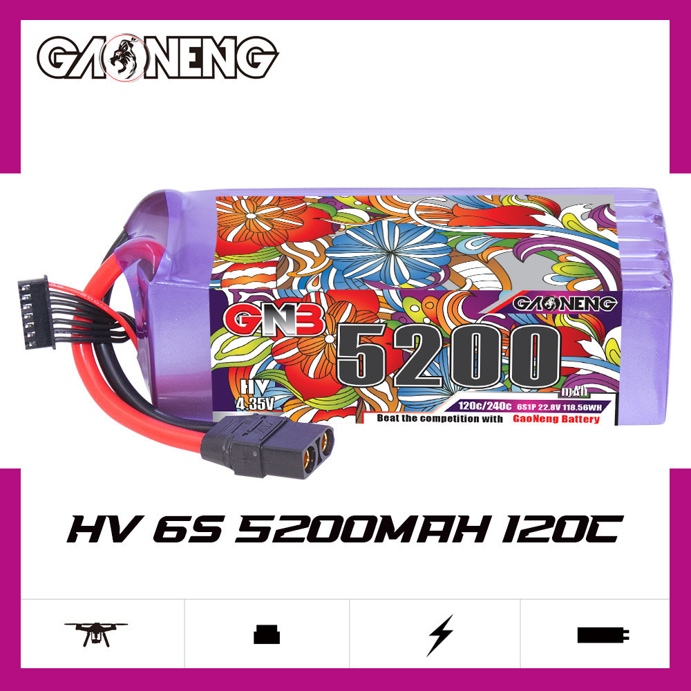 GNB Lipo Battery 6S 22.8V 3000 - Analog Fpv Transmitter ulasan dan harga
